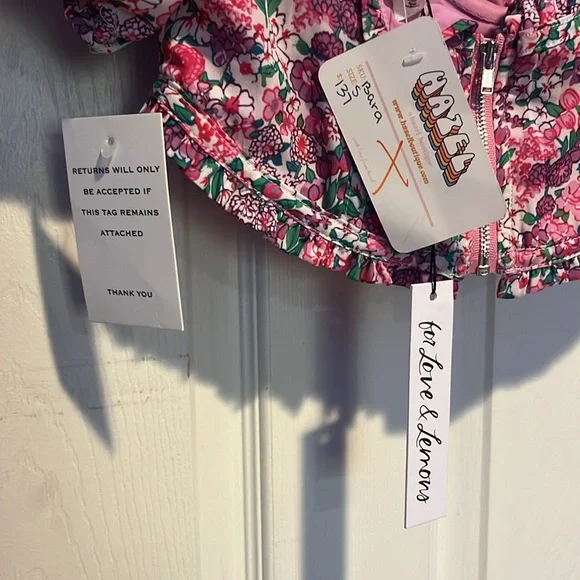 For Love & Lemons Floral Crop-Top - Picture 4 of 4